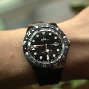 Timex Q GMT Blackout Watch